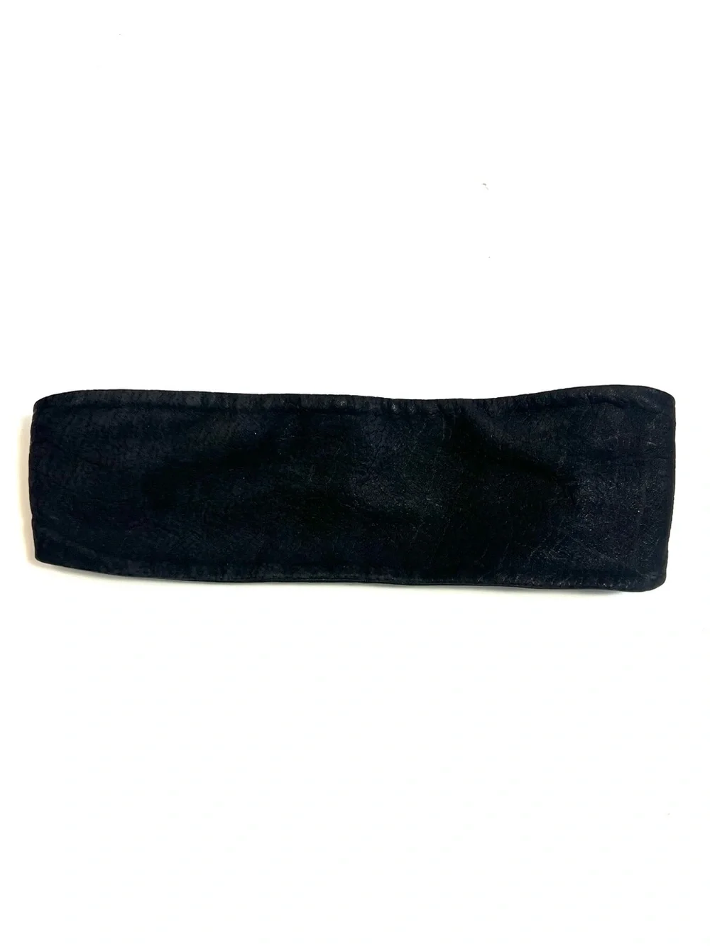 Vintage Il Bisonte Leather Tie Belt Black